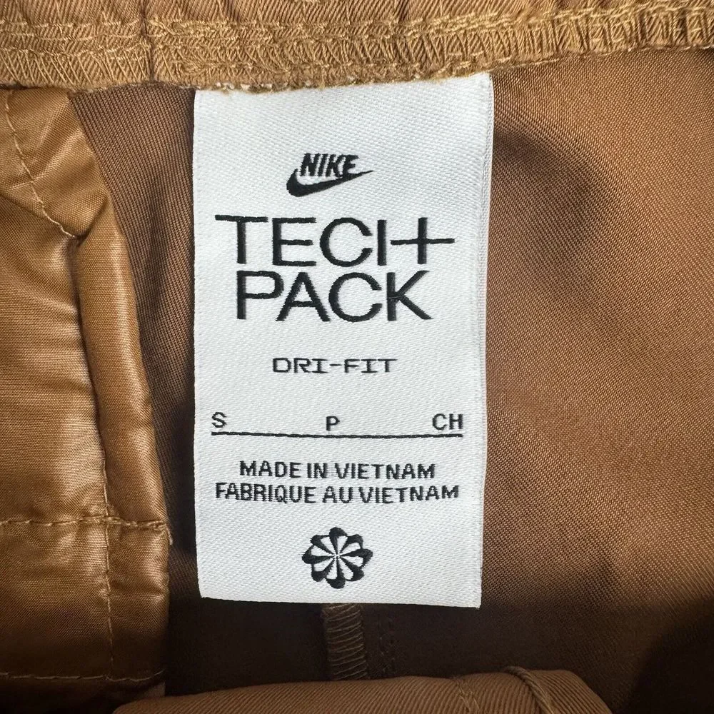 Nike Dri-FIT Tech Pack High Waist Brown‎ Jogger Trouser Pants Sz S DV8236-270